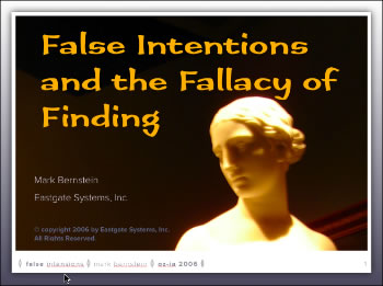 False Intentions and the Fallacy of Finding