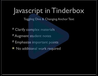 Teaching With Tinderbox